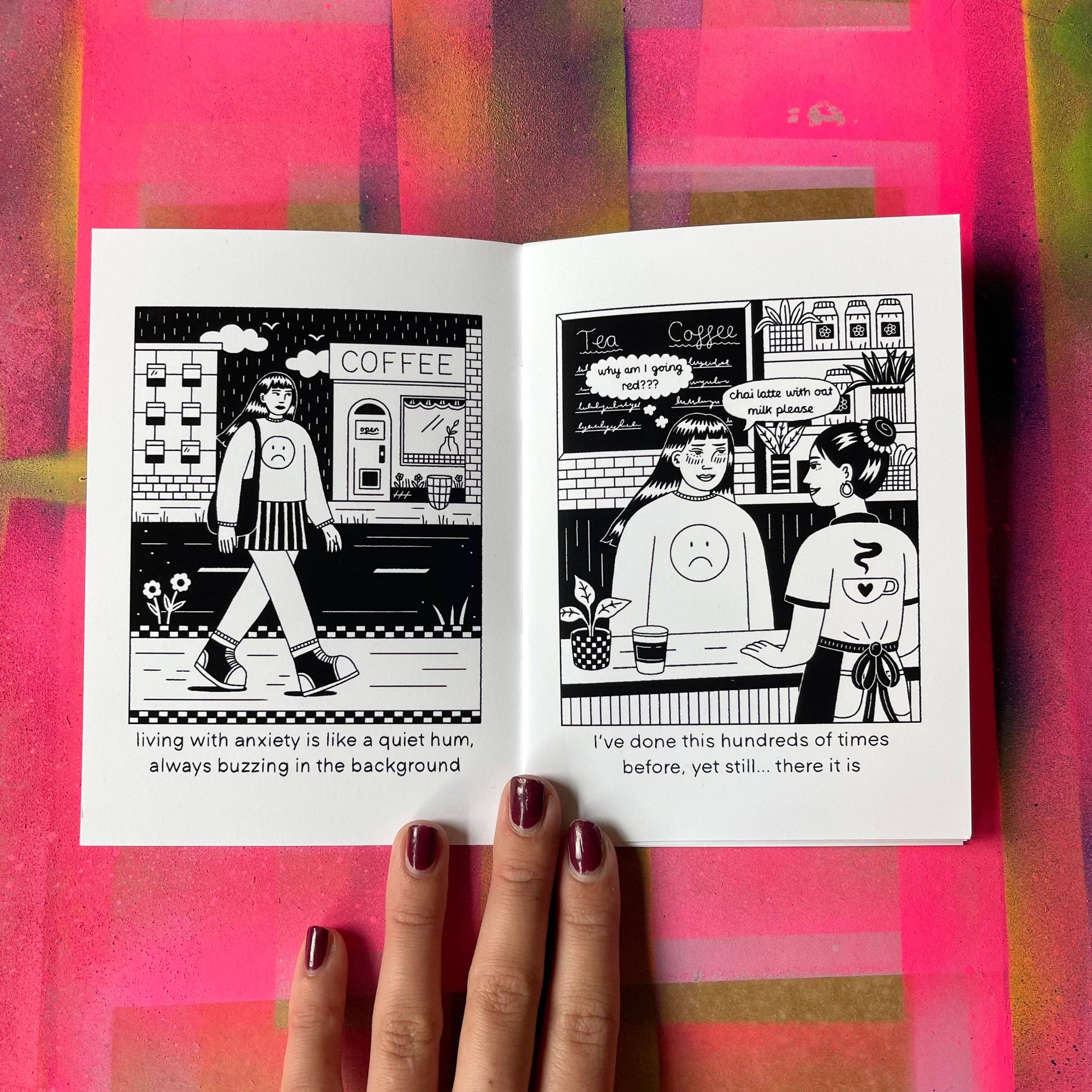 A SHORT COMIC ABOUT ANXIETY ZINE